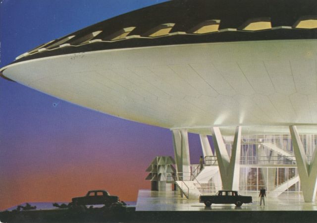 Envelop met Evoluon poststempel 1966